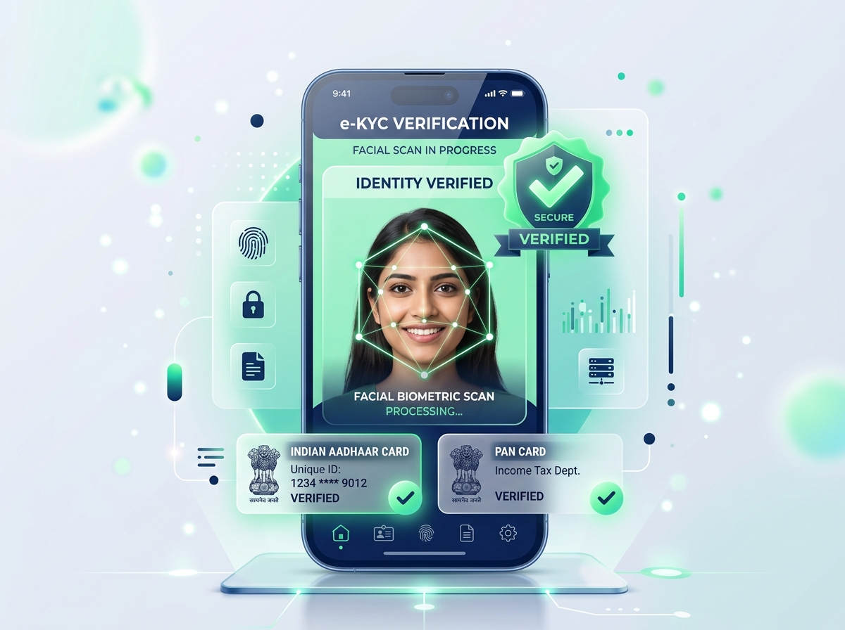 100% Digital Mobile e-KYC Verification